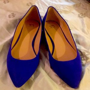 Joe’s Blue Suede Flats